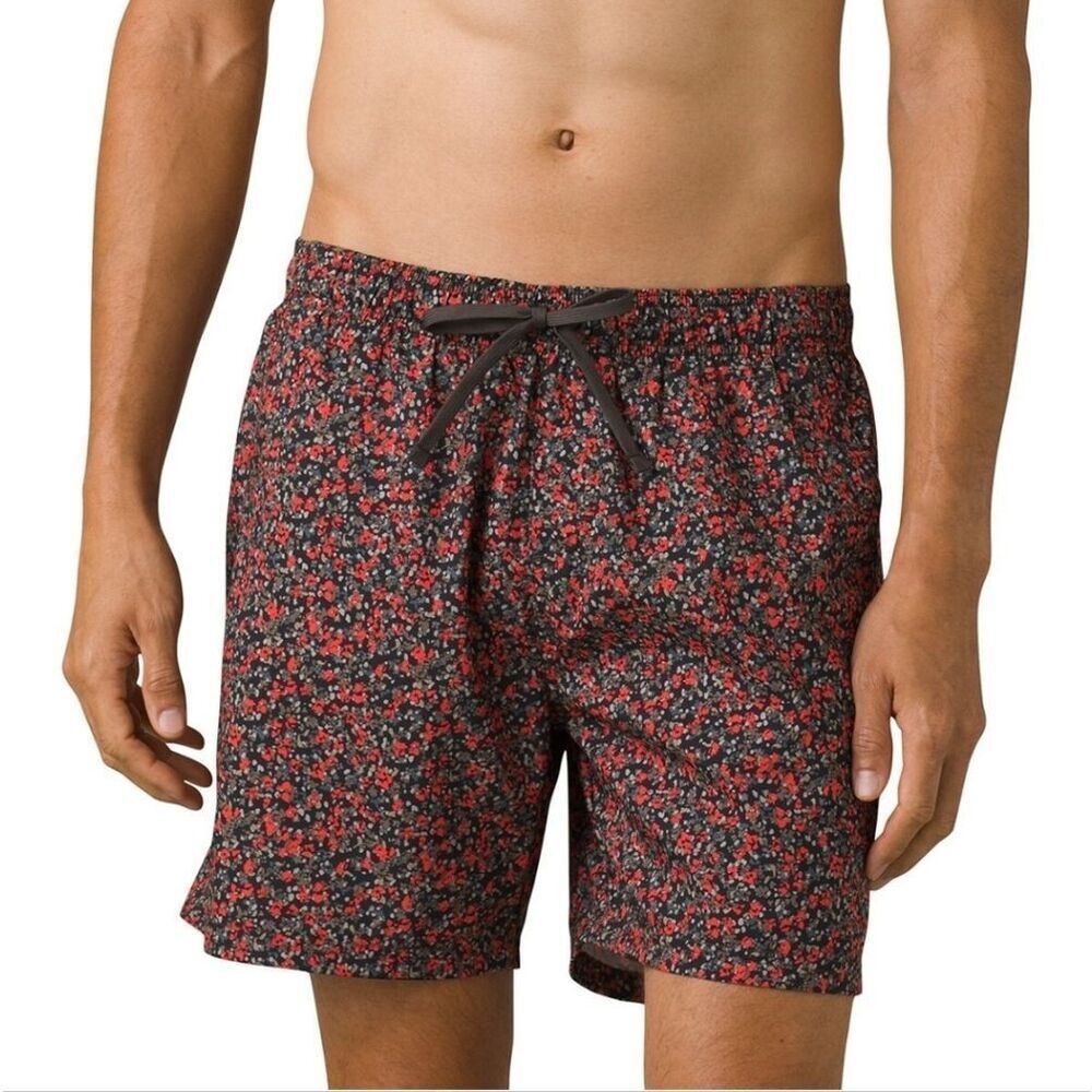 Prana Bowie E-Waist 16" Swim Shorts Sz Med